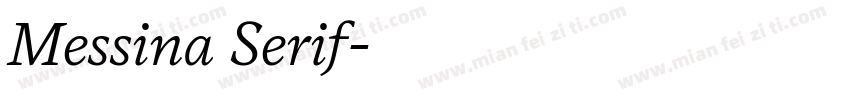 Messina Serif字体转换